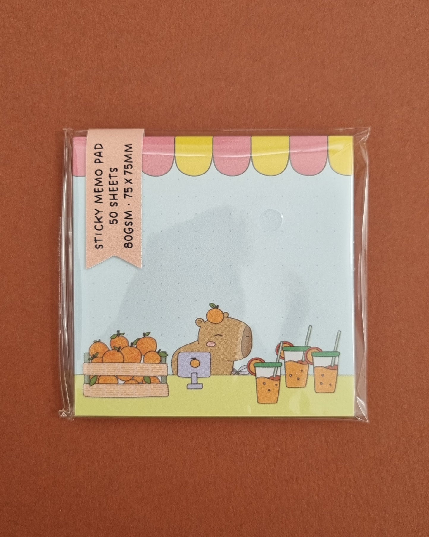 Capy Juice Stand Sticky Memo Pad