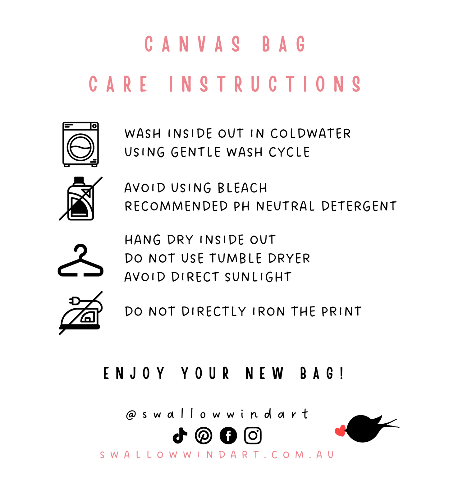 Cute Cosy Cottage with Red Roof Drawstring Bag - Swallow Wind Art