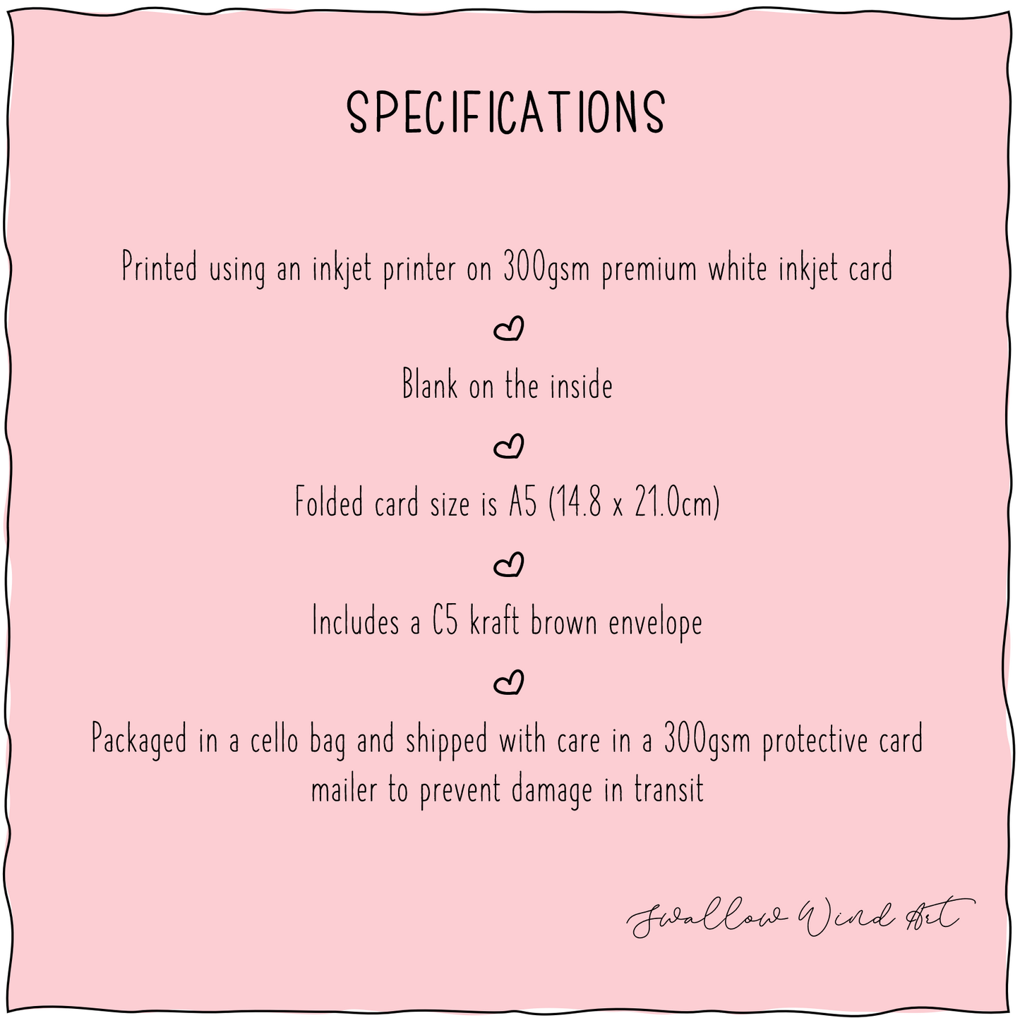 Farewell Balloon House - Personalised Greeting Card - Swallow Wind Art