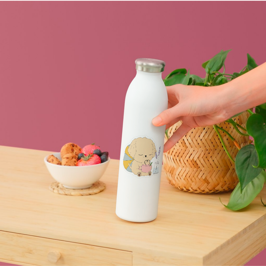 Cute Dog Vinyl Sticker - Groodle Chilling - Swallow Wind Art