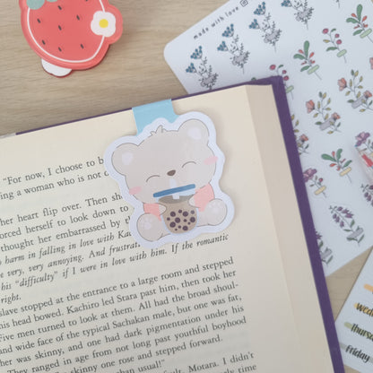 Magnetic Bookmark - Cute Boba Bear