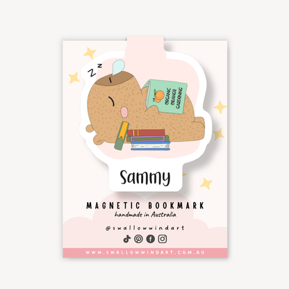 Magnetic Bookmark - Capybara's Cozy Corner