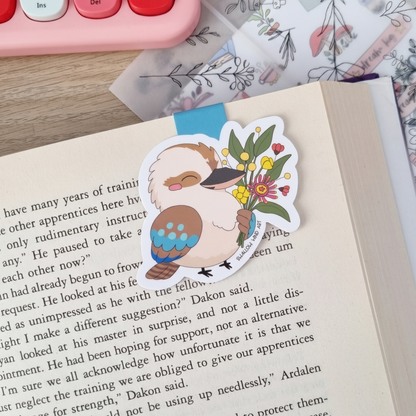 Magnetic Bookmark - Kookaburra Blooms - Swallow Wind Art