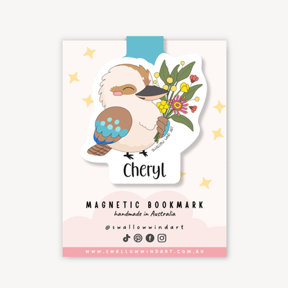 Magnetic Bookmark - Kookaburra Blooms - Swallow Wind Art
