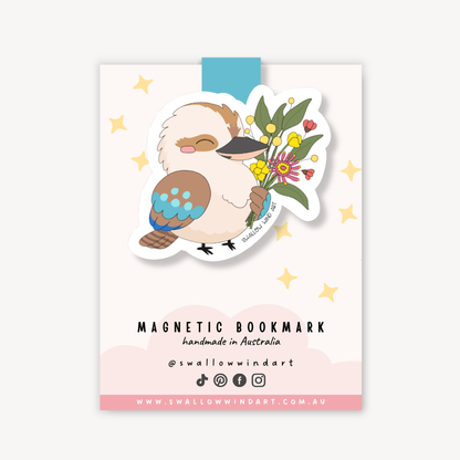 Magnetic Bookmark - Kookaburra Blooms - Swallow Wind Art