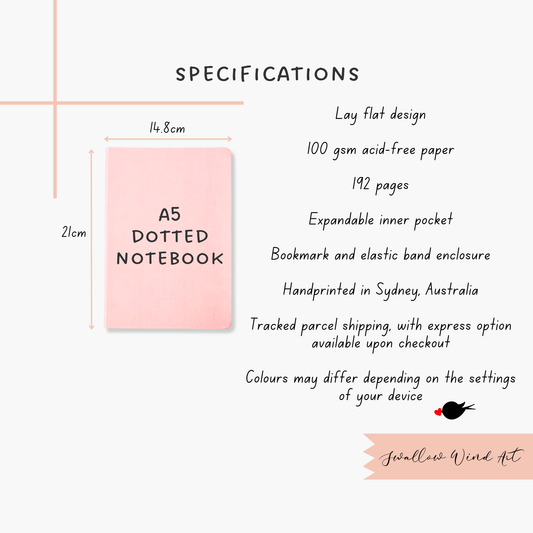 Dotted Notebooks - Custom Design and Colours