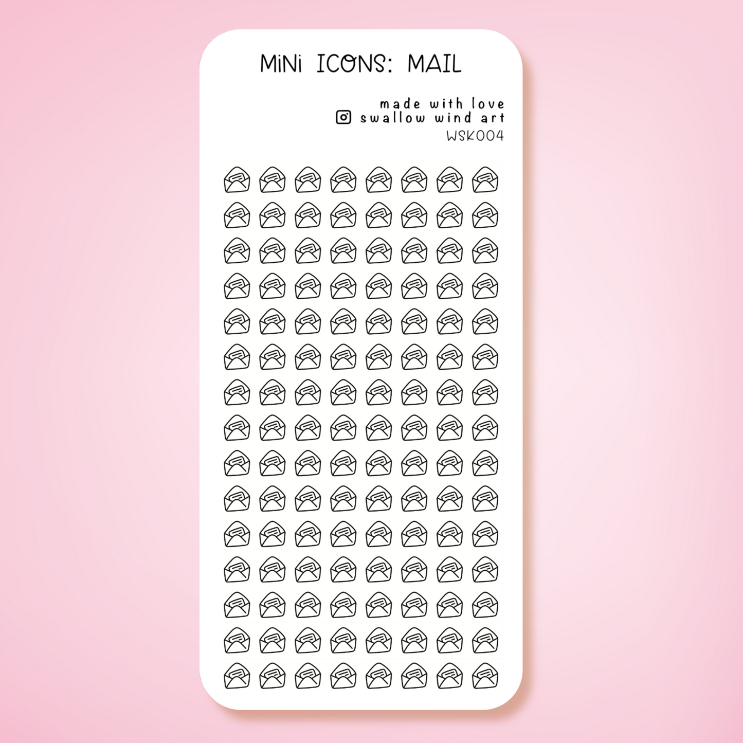 Mini Icon Washi Sticker - Mail Icon