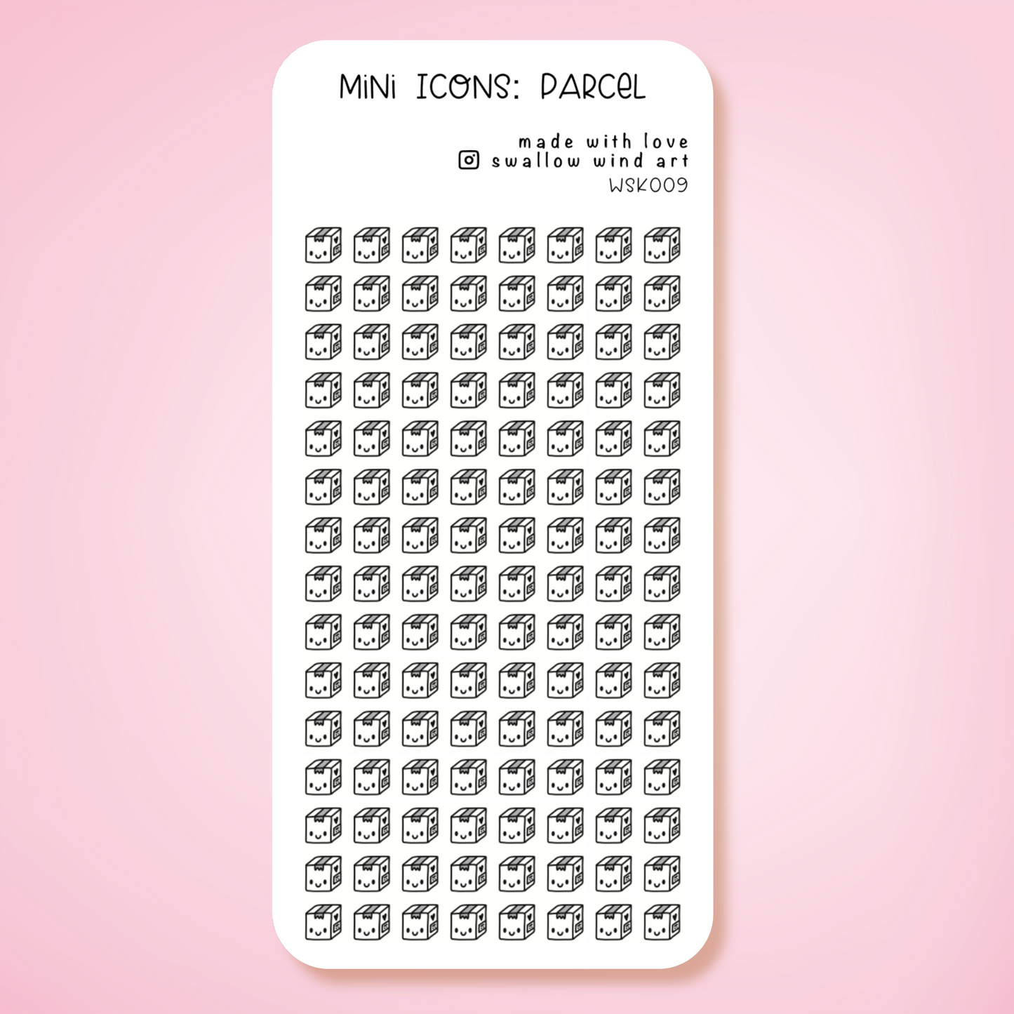 Mini Icon Washi Sticker - Parcel Icon