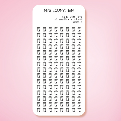 Mini Icon Washi Sticker - Bin Collection Day Icon