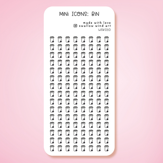 Mini Icon Washi Sticker - Bin Collection Day Icon
