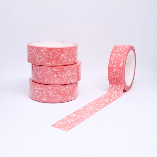 Pink Blossoms Washi Tape Pastel