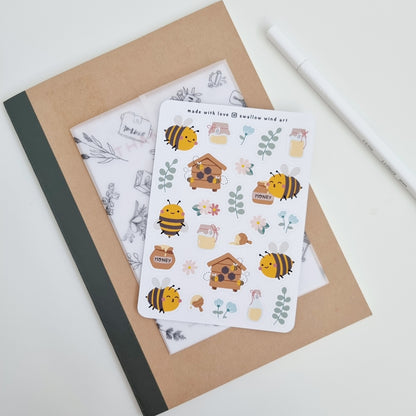 Honey Bee House Sticker Sheet