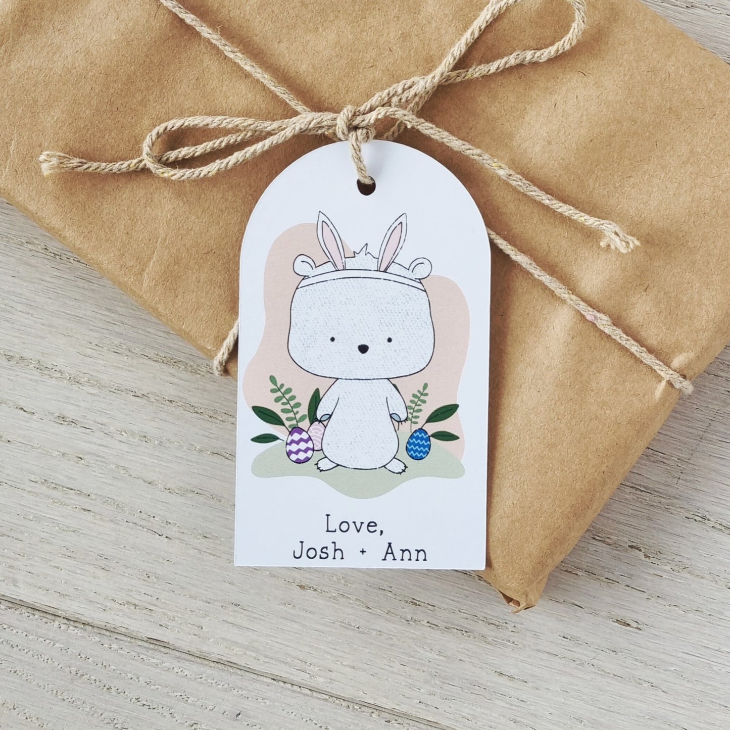 Custom Easter Gift Tags, Cute Animal Easter Gift Tags