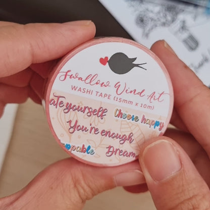 Positive Affirmation Washi Tape