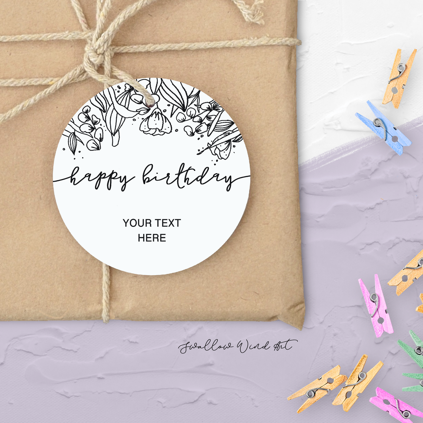 Personalised Happy Birthday Tag | Birthday Favour Tags