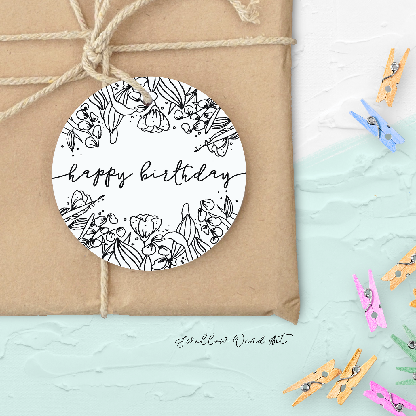 Personalised Happy Birthday Tag | Birthday Favour Tags