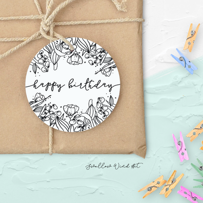 Personalised Happy Birthday Tag | Birthday Favour Tags