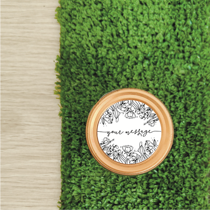 Fully Customisable Personalised Floral Gift Stickers - Swallow Wind Art