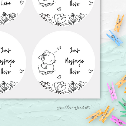 Personalised Baby Birthday Party Gift Stickers