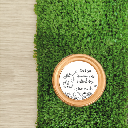 Personalised Baby Birthday Party Gift Stickers