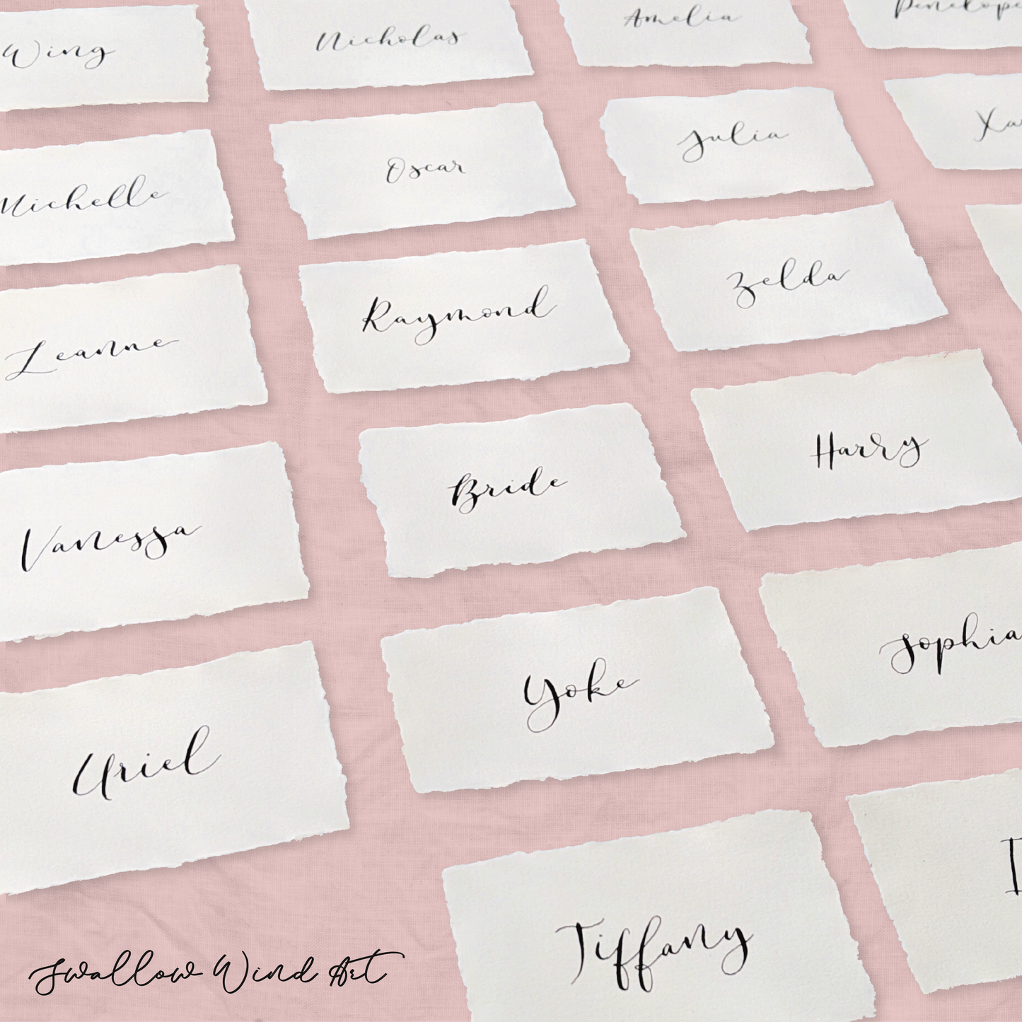 Deckled Edge Place Cards