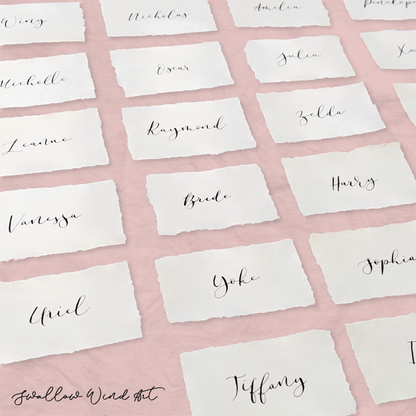 Deckled Edge Place Cards
