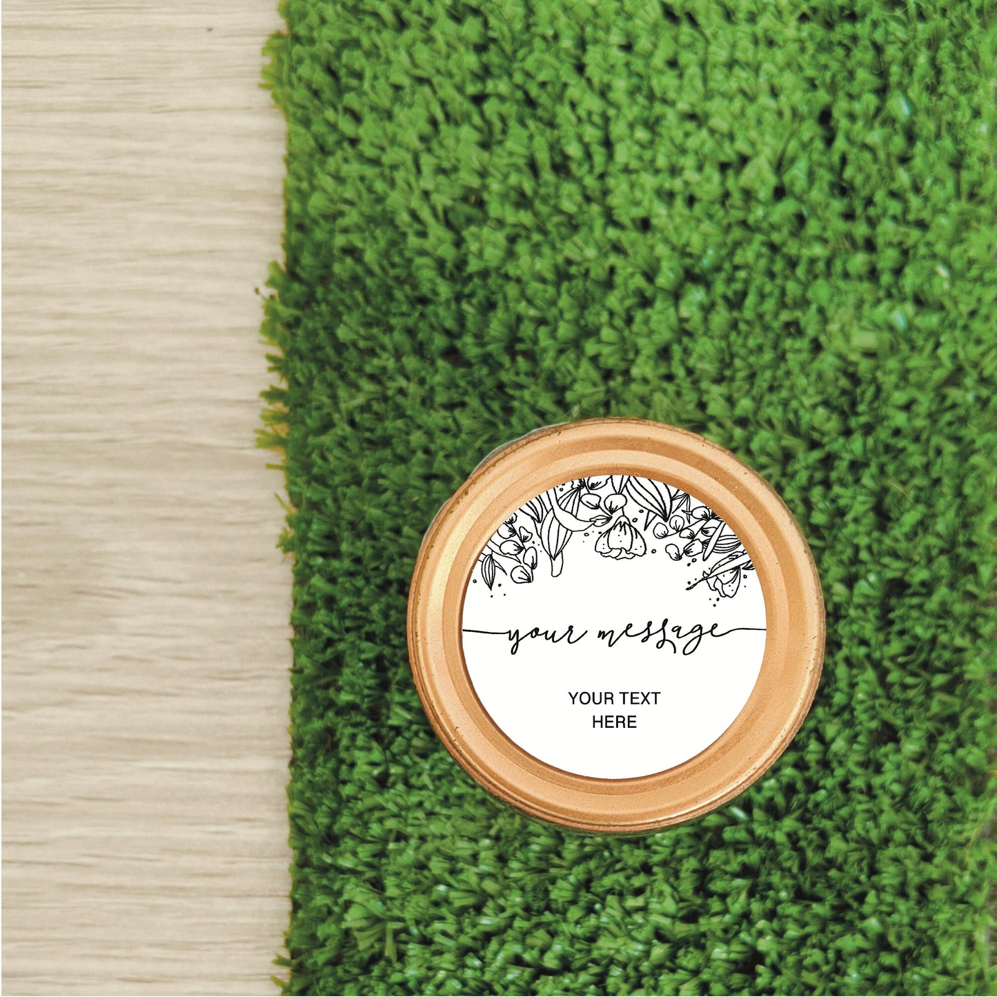 Fully Customisable Personalised Floral Gift Stickers - Swallow Wind Art
