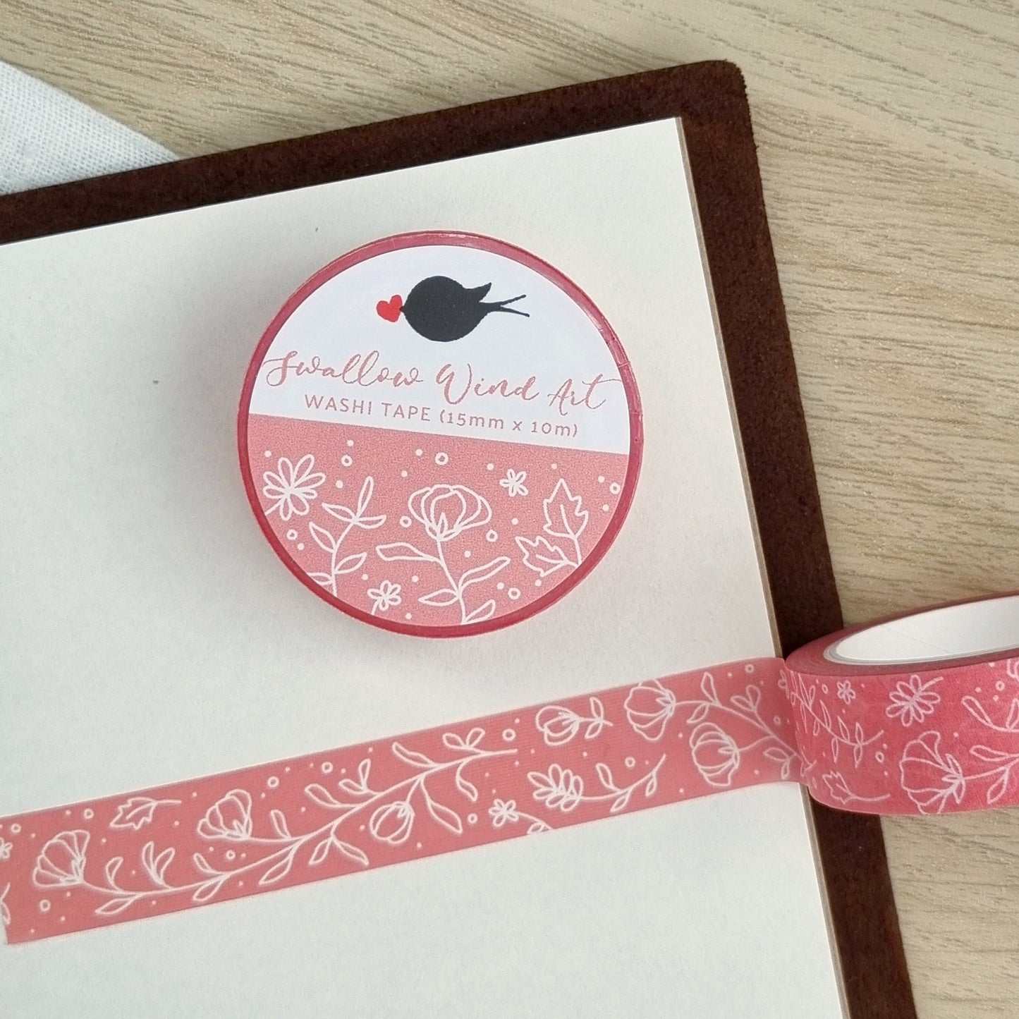 Pink Blossoms Washi Tape Pastel