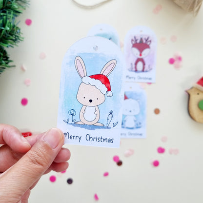 Custom Christmas Gift Tags, Cute Animal Gift Tags