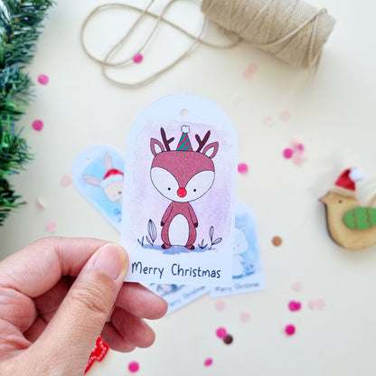 Custom Christmas Gift Tags, Cute Animal Gift Tags