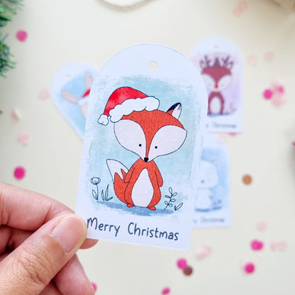 Custom Christmas Gift Tags, Cute Animal Gift Tags